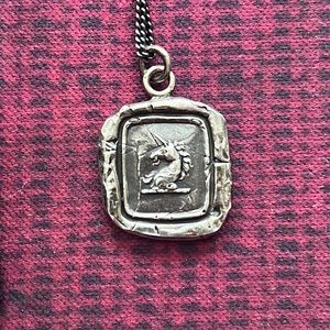 Beautiful Pyrrha Unicorn White Light Necklace